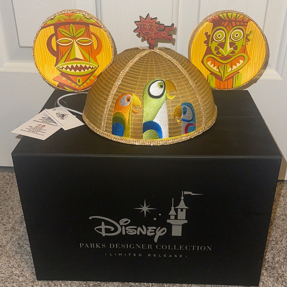 Disney Parks Designer Limited Release designed by Shag Tiki ears